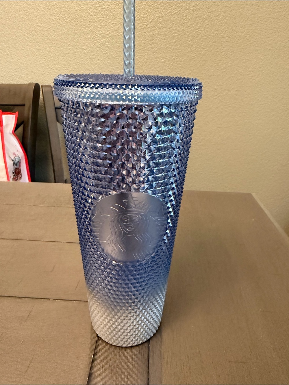 Starbucks Blue Ombre Studded Cold Cup with Straw